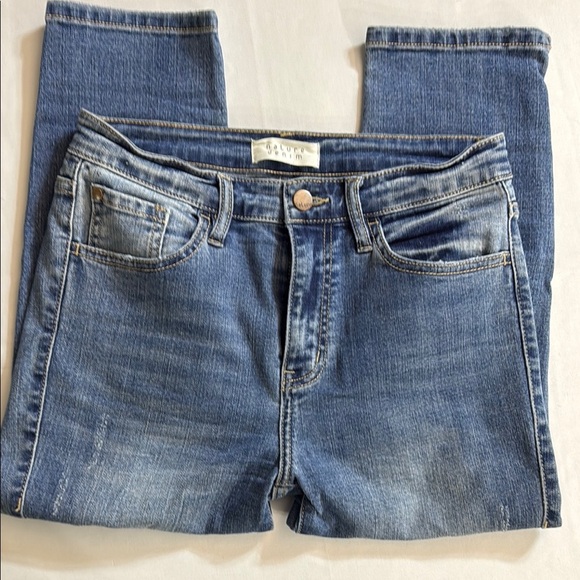 Blue Skinny Jeans with Distressed Details - Picture 8 of 8